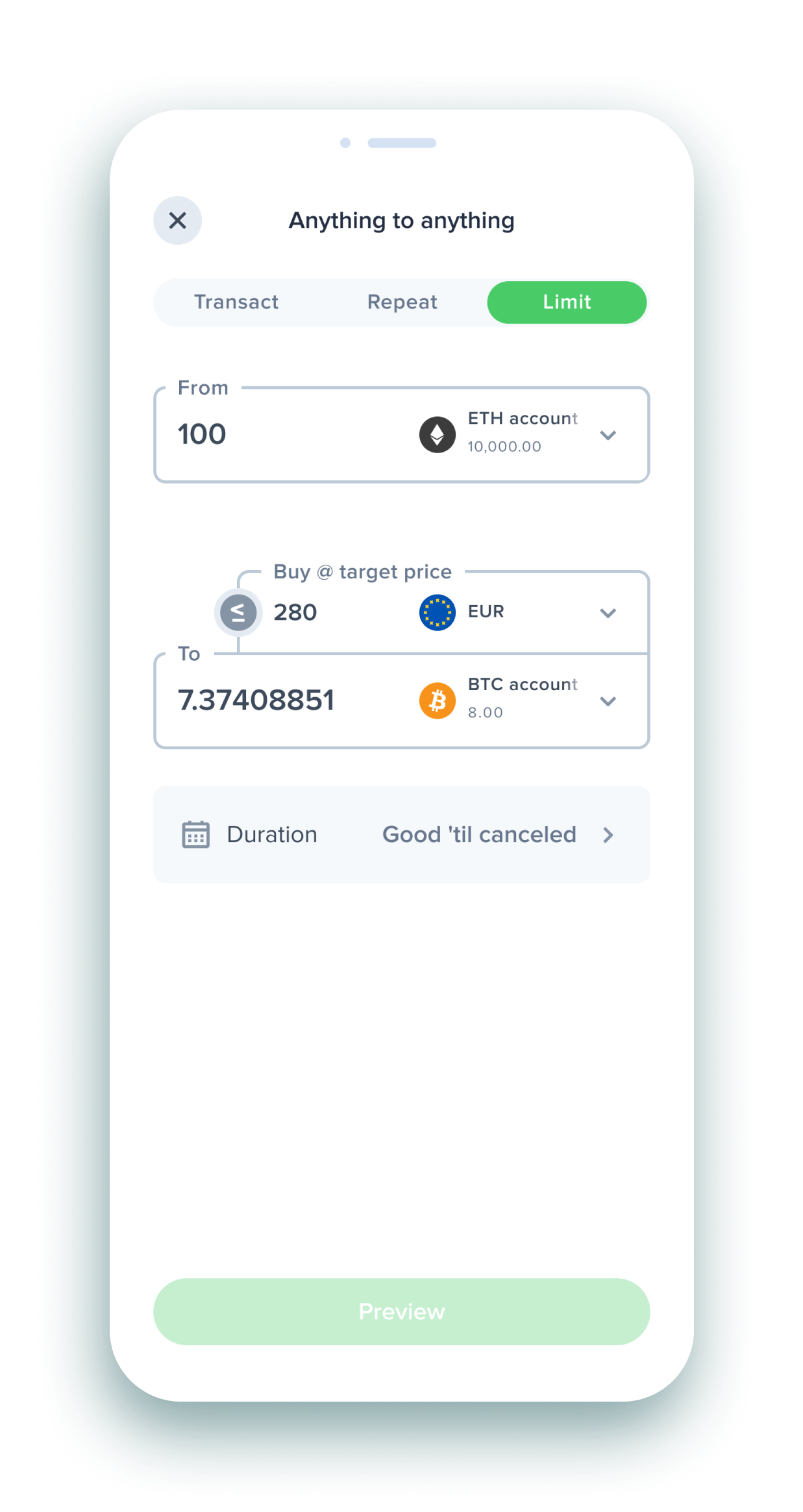 Join Uphold mobile app mockup